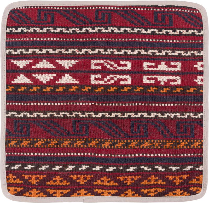 Afghanska mattan Kilim Afghan Kuddfodral 40x40 40x40, Persisk matta Knuten för hand