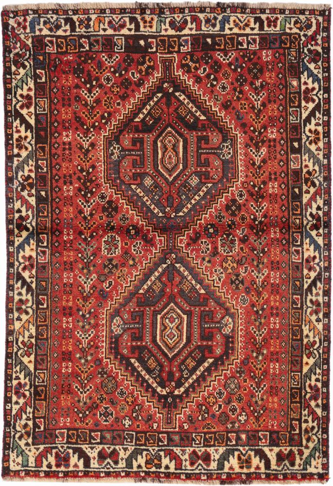 Persisk tæppe Shiraz 159x112 159x112, Persisk tæppe Knyttet i hånden