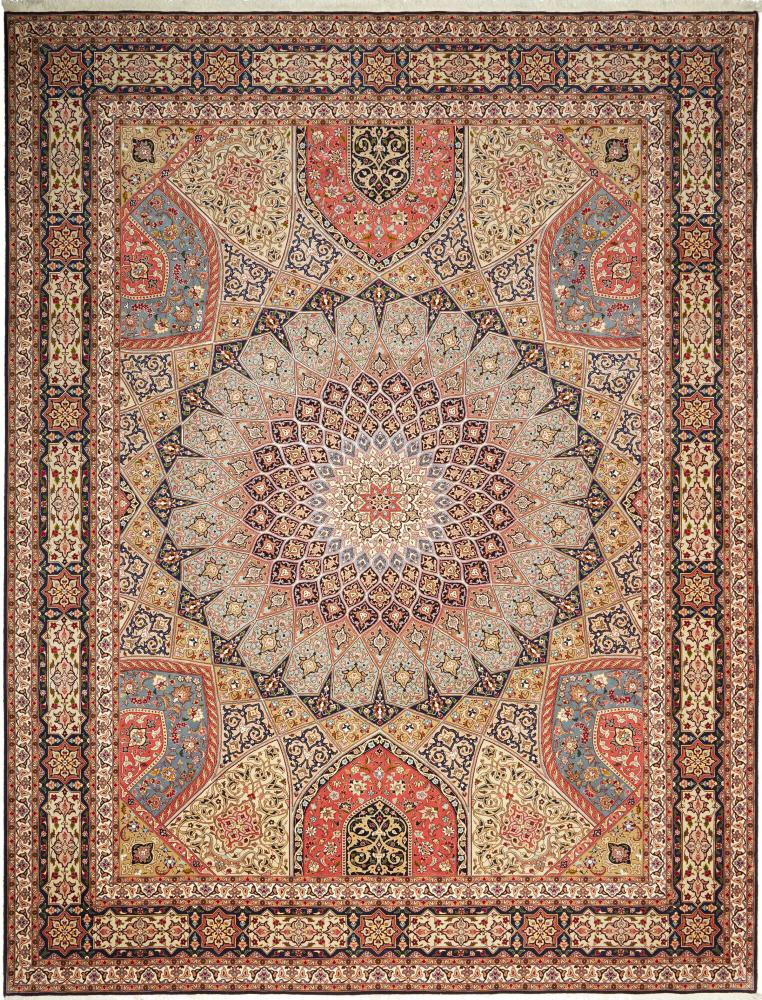 Perzisch tapijt Tabriz 50Raj 398x301 398x301, Perzisch tapijt Handgeknoopte