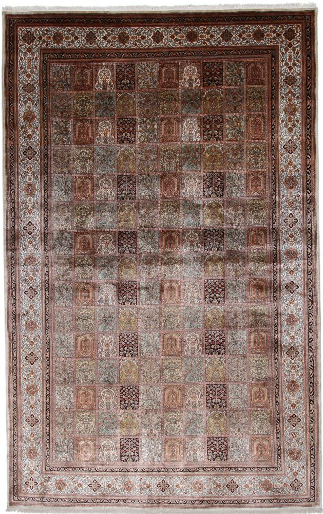Indiaas tapijt Kasjmier Zijde Single Knot 485x306 485x306, Perzisch tapijt Handgeknoopte