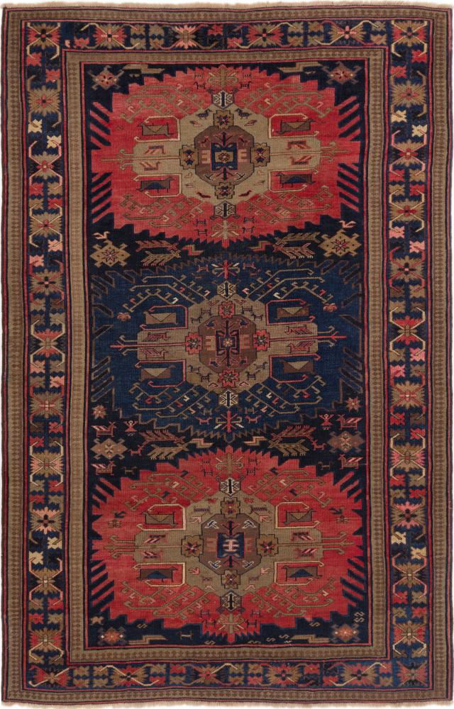 Alfombra rusa Kazak Vieja 243x154 243x154, Alfombra persa Anudado a mano