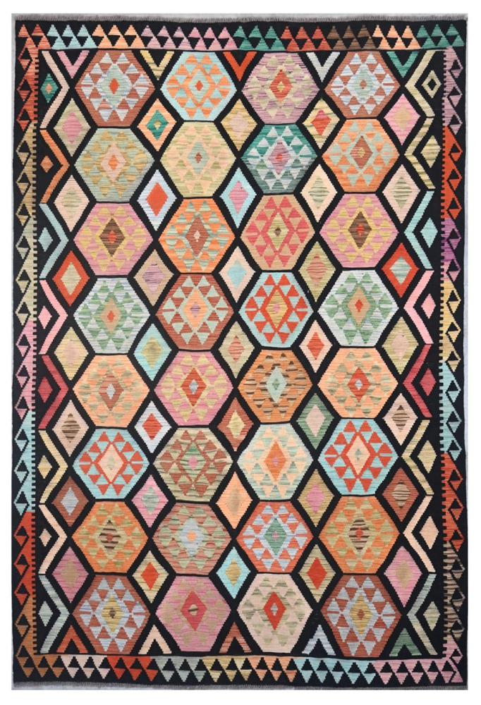 Afghan rug Kilim Afghan 9'10"x6'8" 9'10"x6'8", Persian Rug Woven by hand