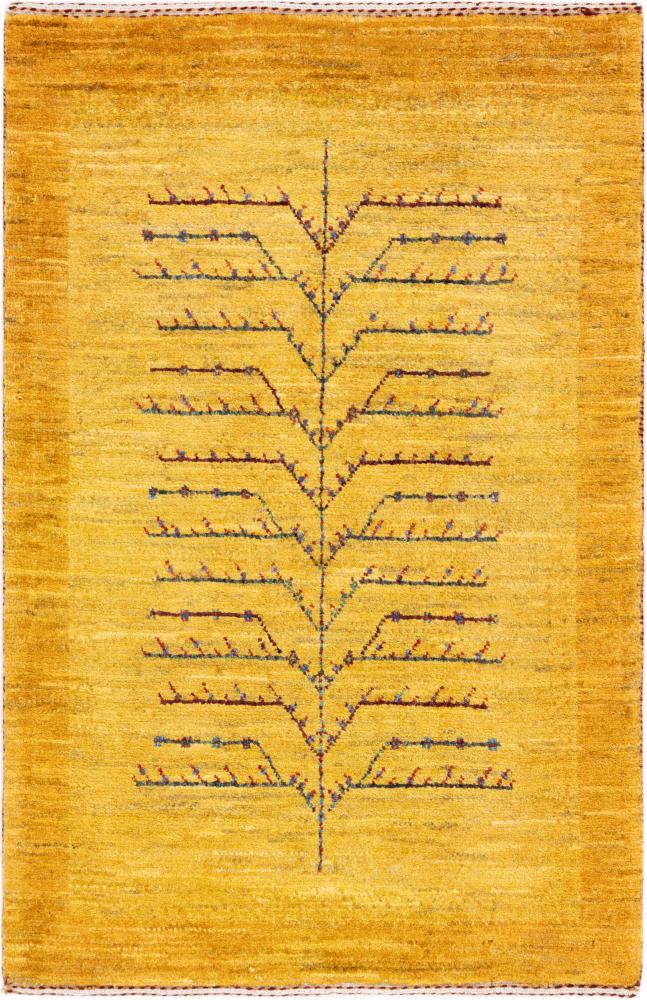 Tapis persan Persan Gabbeh Loribaft Atelier 100x66 100x66, Tapis persan Noué à la main