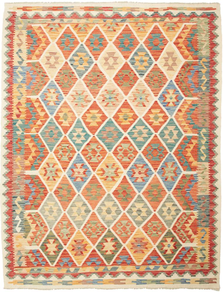 Dywan afgański Kilim  Afghan 8'0"x6'2" 8'0"x6'2", Dywan perski Ręcznie tkane