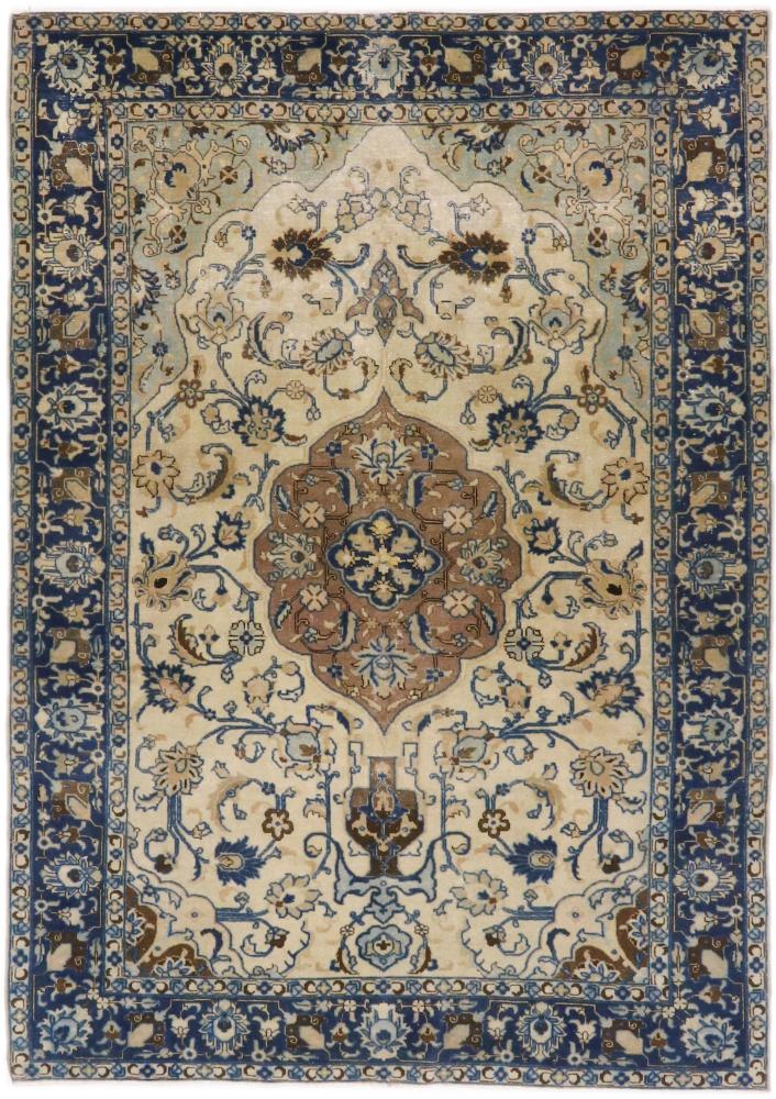 Tapete persa Tabriz Velho 212x146 212x146, Tapete persa Atado à mão