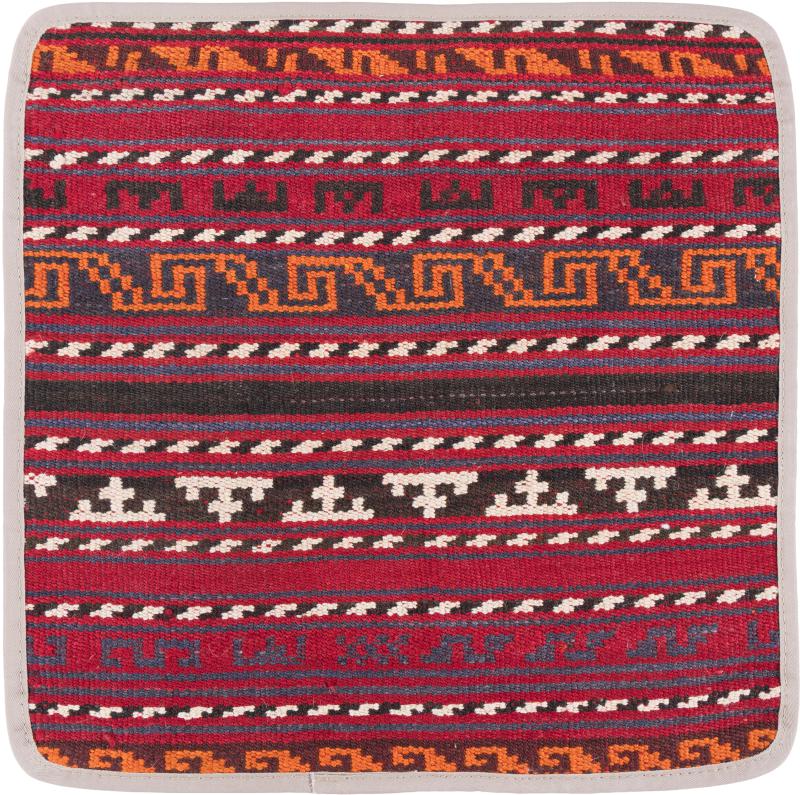 Afghan rug Kilim Afghan Cushion Cover 40x40 40x40, Persian Rug Knotted by hand