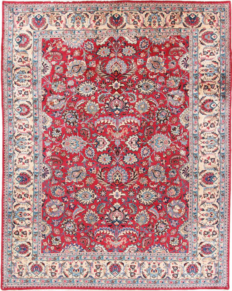 Persian Rug Mashhad 12'2"x9'10" 12'2"x9'10", Persian Rug Knotted by hand