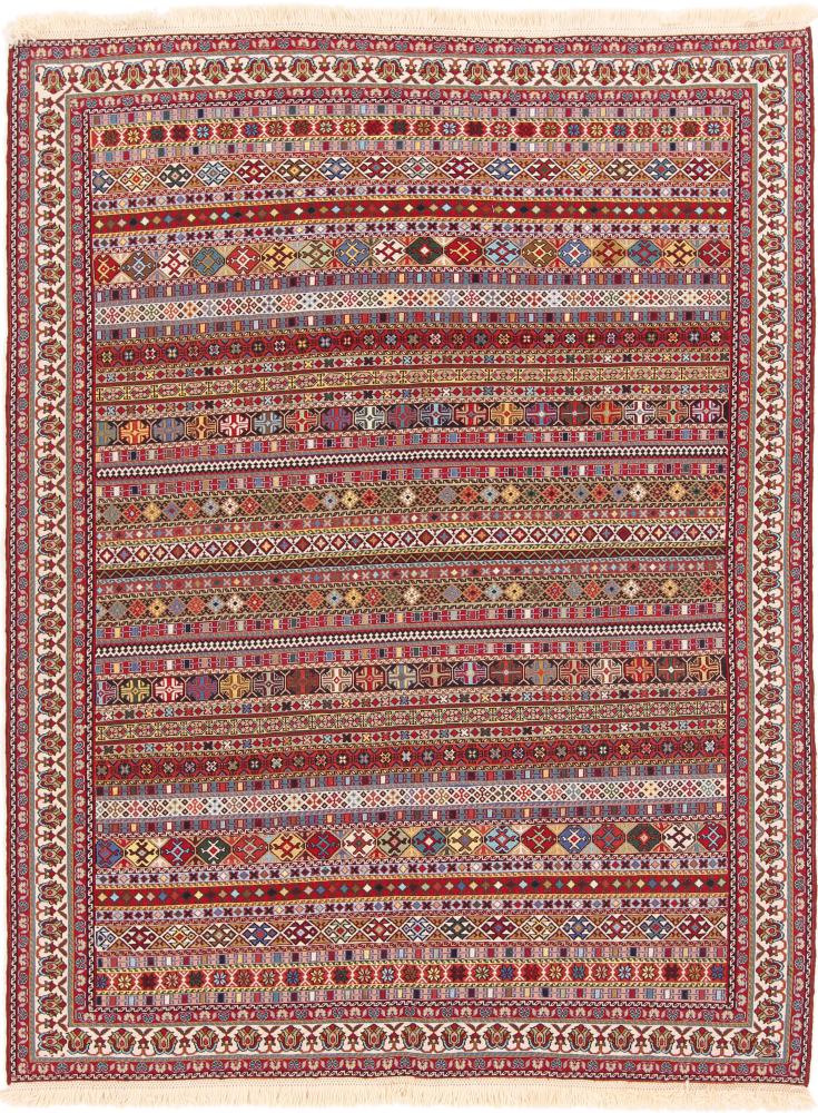 Persian Rug Kilim Soozani 198x149 198x149, Persian Rug Woven by hand