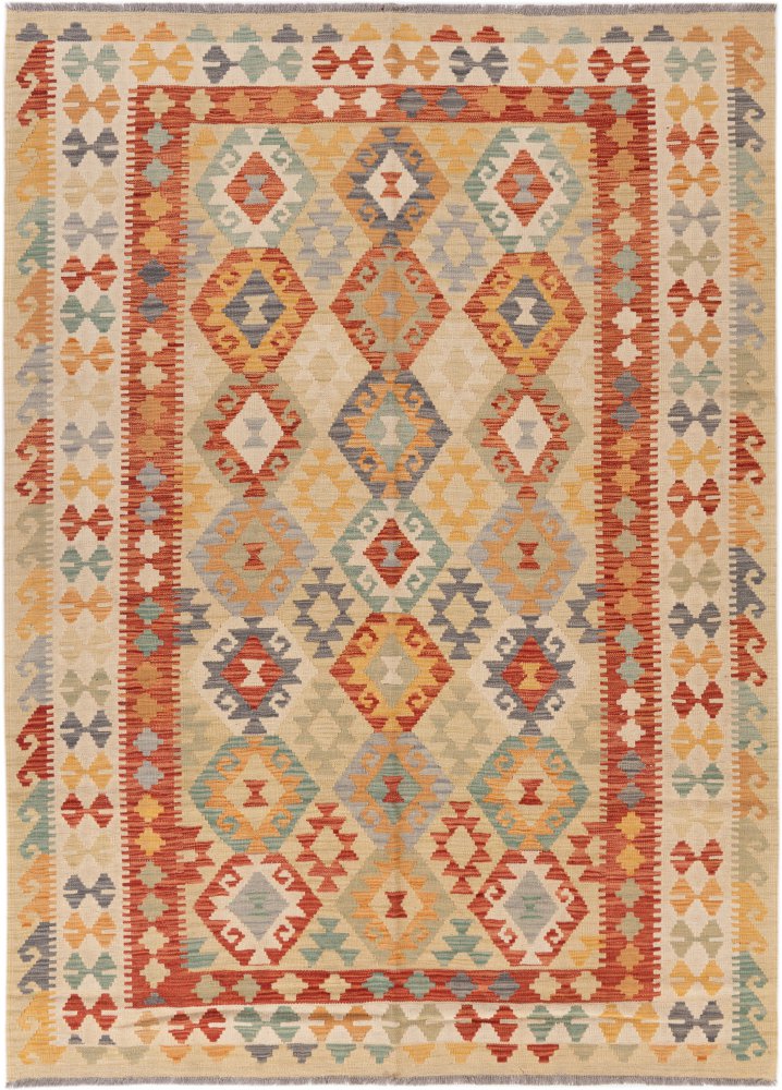 Afghan rug Kilim Afghan 8'1"x5'10" 8'1"x5'10", Persian rug Handwoven