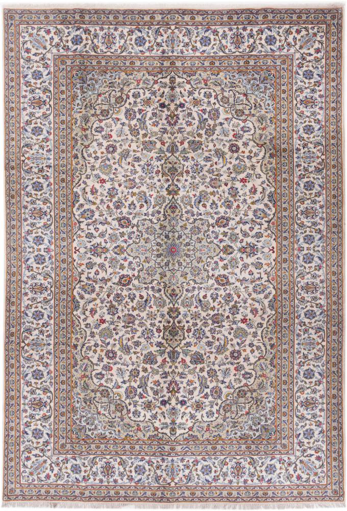 Tapis persan Kashan 366x251 366x251, Tapis persan Noué à la main