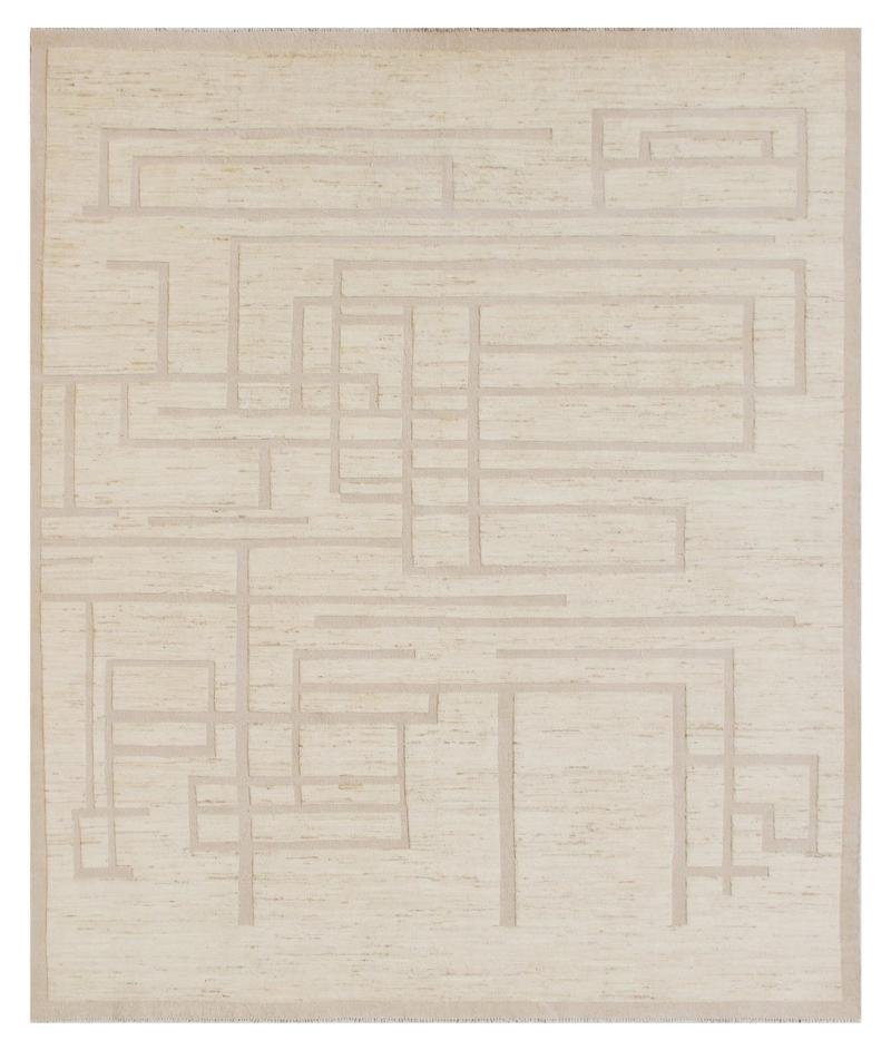 Alfombra afgana Berber Contemporary 363x286 363x286, Alfombra persa Anudado a mano