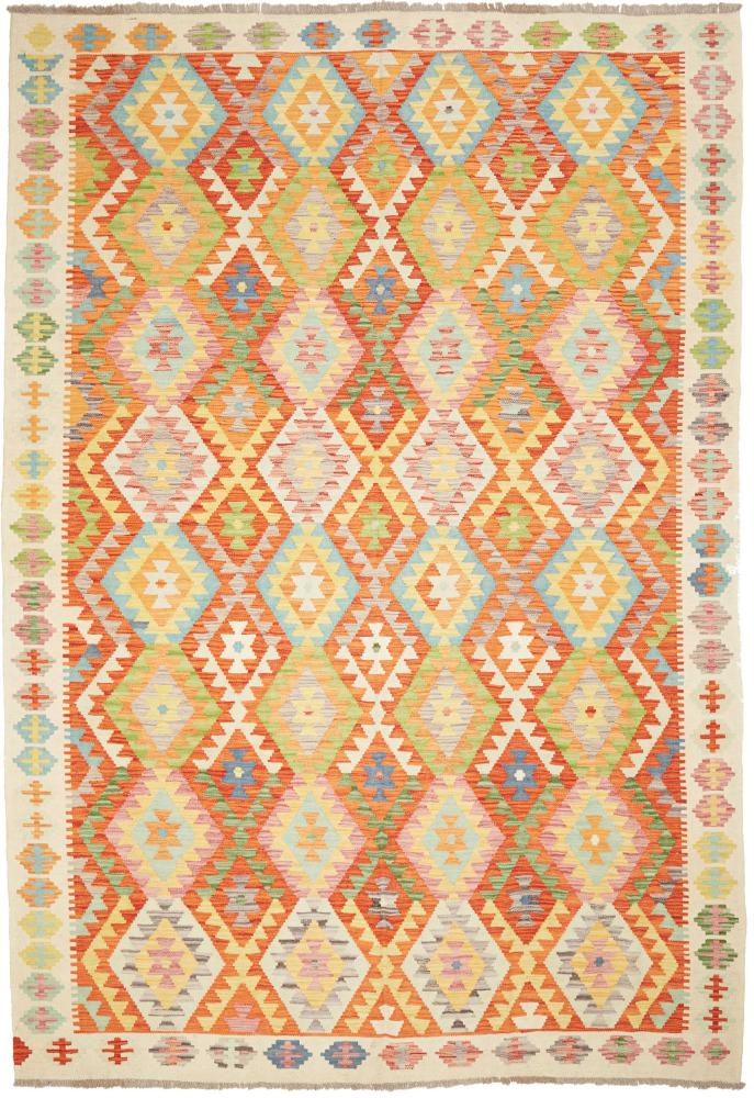 Tapis afghan Kilim Afghan 302x207 302x207, Tapis persan Tissé à la main