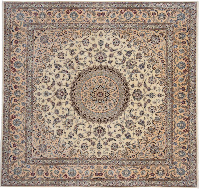 Pakistanischer Teppich Nain 306x297 306x297, Perserteppich Handgeknüpft