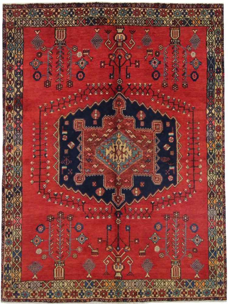 Persisk tæppe Afshar 212x161 212x161, Persisk tæppe Knyttet i hånden