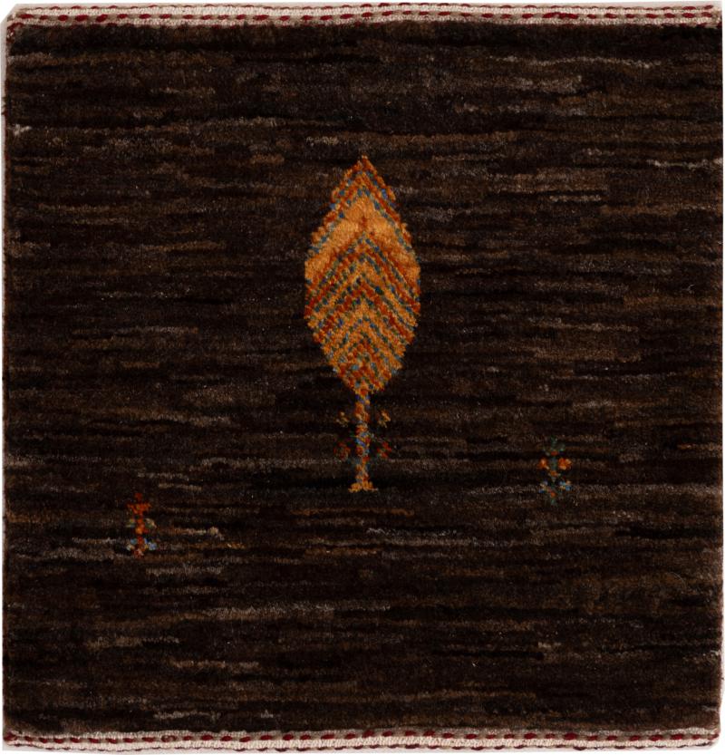 Tapis persan Persan Gabbeh Loribaft Nowbaft 41x39 41x39, Tapis persan Noué à la main