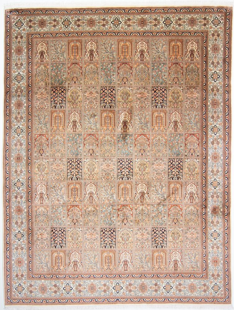 Tappeto indiano Cachemire di Seta 325x246 325x246, Tappeto persiano Annodato a mano