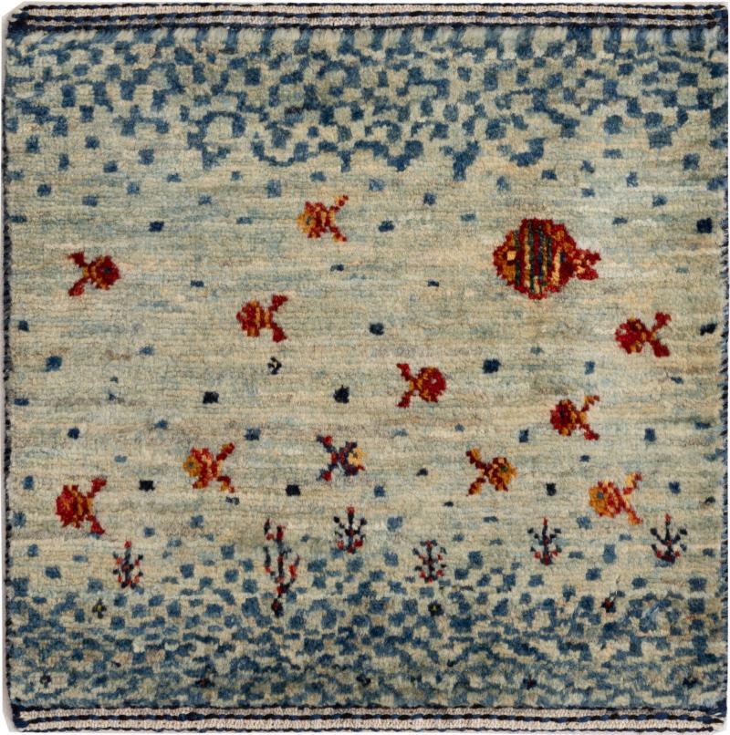 Perzisch tapijt Perzisch Gabbeh Loribaft Nowbaft 41x39 41x39, Perzisch tapijt Handgeknoopte