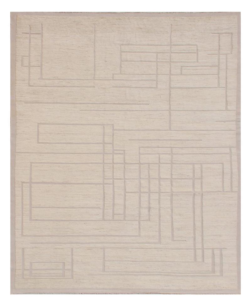 Alfombra afgana Berber Contemporary 384x300 384x300, Alfombra persa Anudado a mano