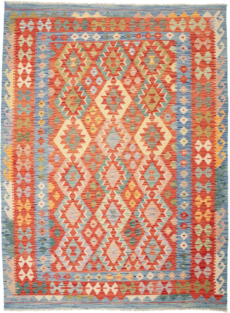 Afghanischer Teppich Kelim  Afghan 242x187 242x187, Perserteppich Handgewebt
