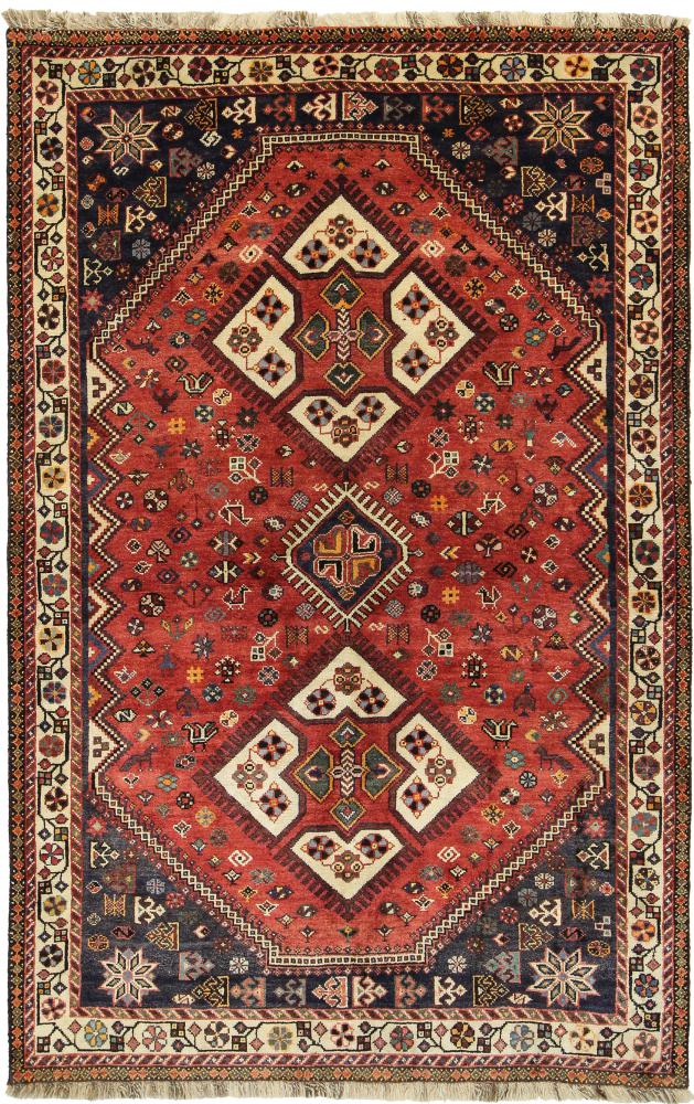 Tapete persa Ghashghai 249x159 249x159, Tapete persa Atado à mão