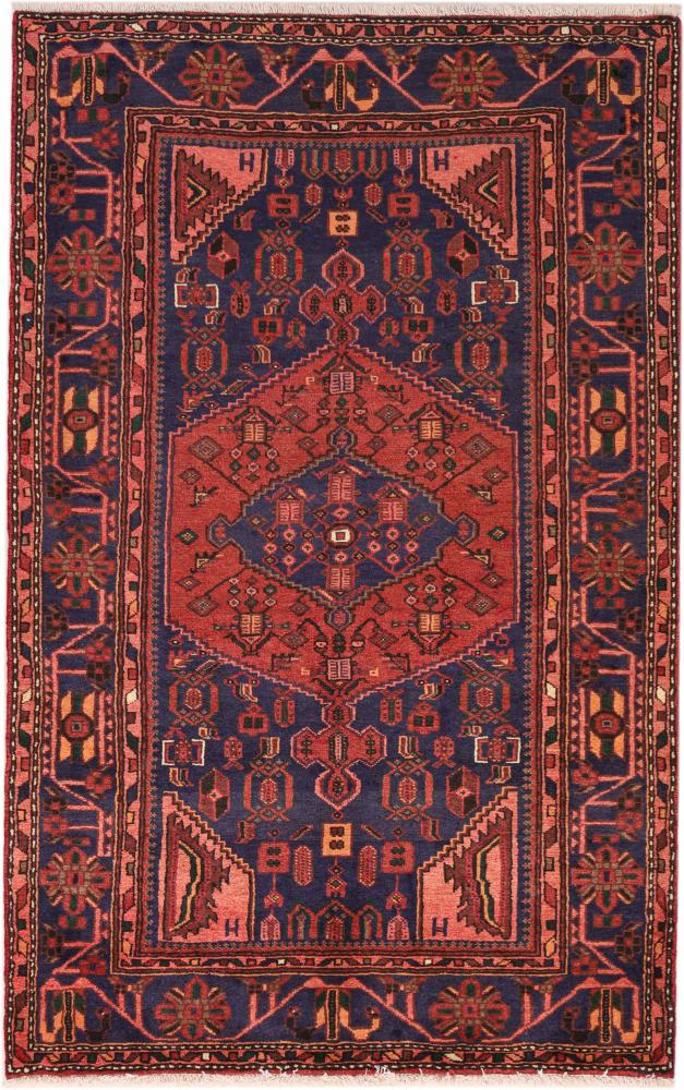 Persisk tæppe Sandjan 204x130 204x130, Persisk tæppe Knyttet i hånden