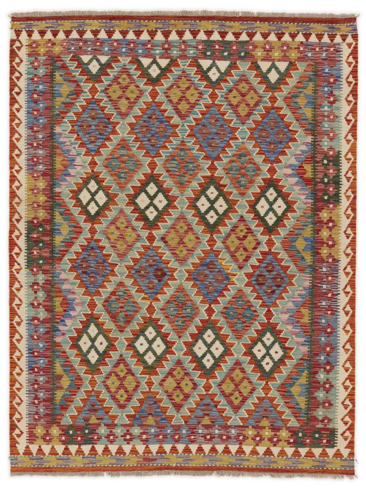 Pakistaans tapijt Kilim Afghan 196x149 196x149, Perzisch tapijt Handgeweven