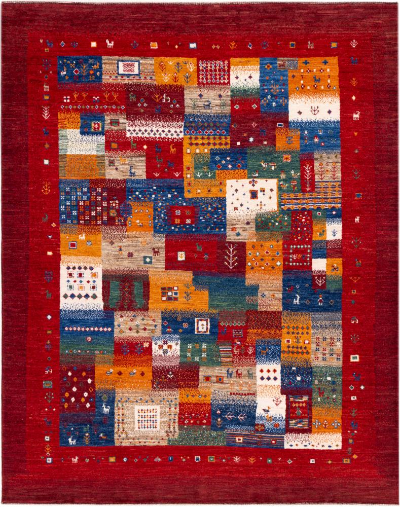 Alfombra persa Persia Gabbeh Loribaft Nowbaft 188x151 188x151, Alfombra persa Anudado a mano