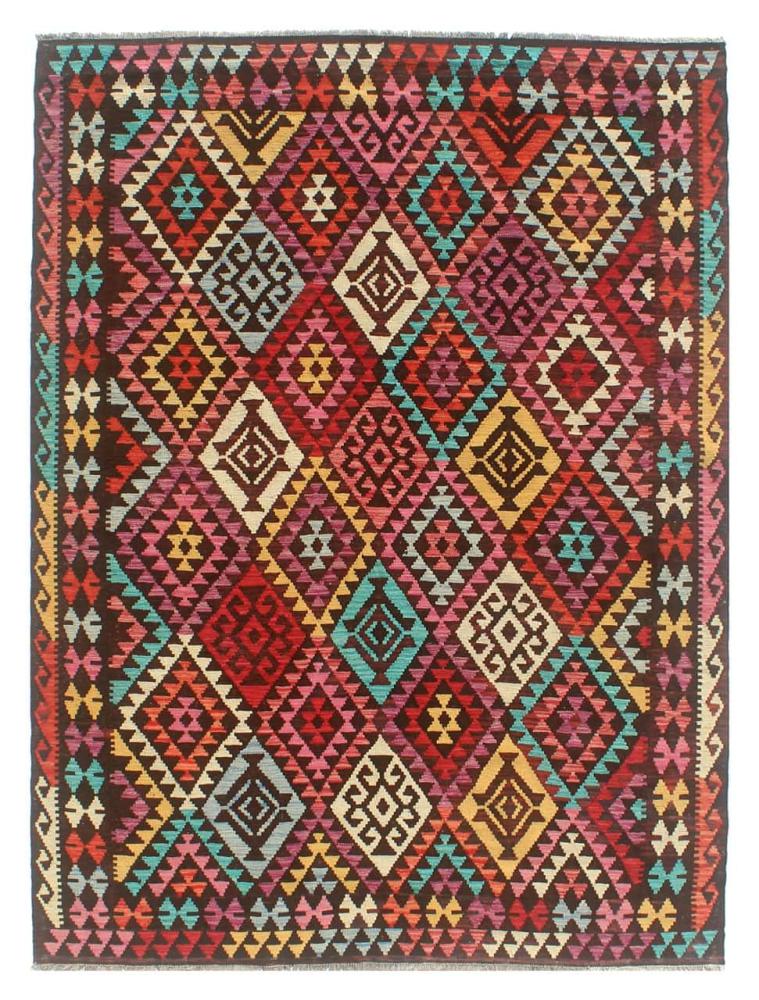 Afghan rug Kilim Afghan 9'3"x6'7" 9'3"x6'7", Persian Rug Woven by hand
