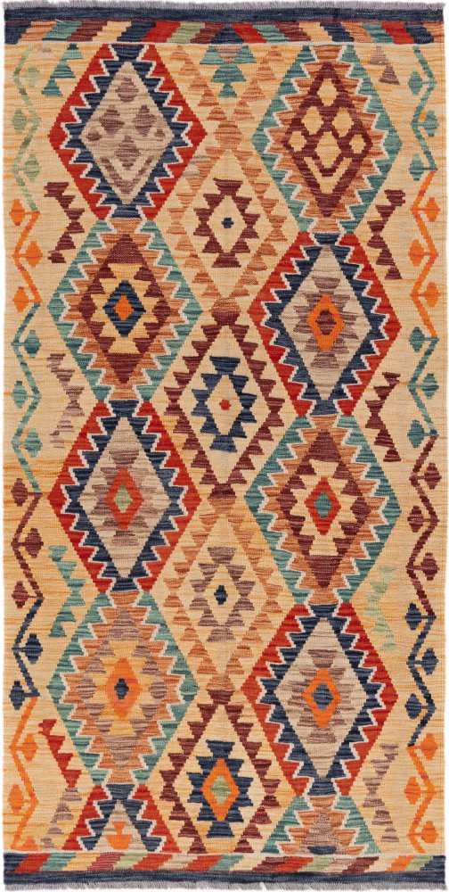 Afgán szőnyeg Kilim Afgán 199x103 199x103, Perzsa szőnyeg Kézzel szőtt