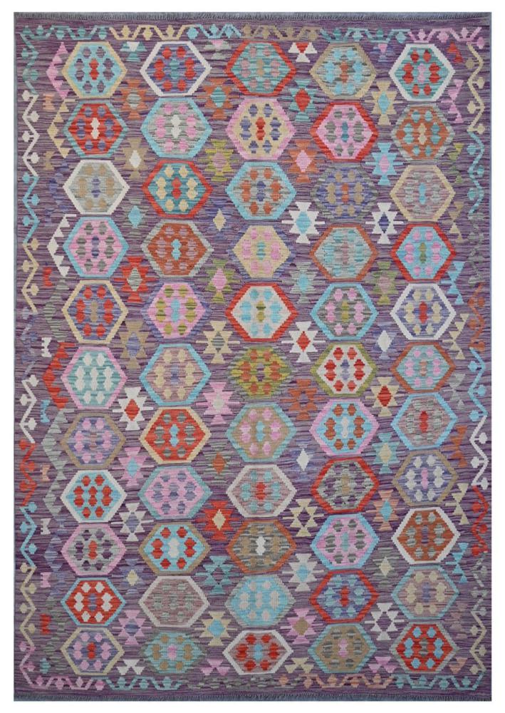 Afghan rug Kilim Afghan 8'5"x5'10" 8'5"x5'10", Persian Rug Woven by hand