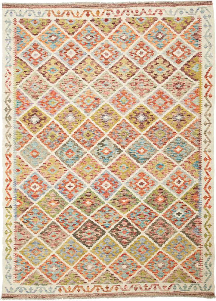 Afghansk teppe Kelim  Afghan 243x172 243x172, Persisk teppe Handwoven 