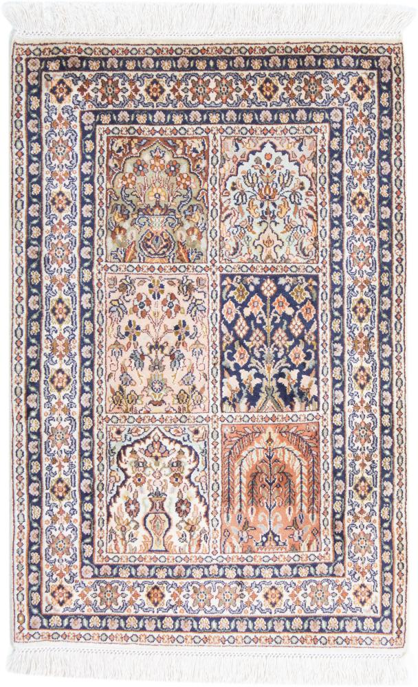 Tappeto indiano Cachemire di Seta 95x61 95x61, Tappeto persiano Annodato a mano