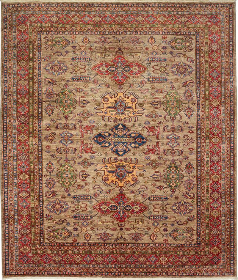 Pakistanischer Teppich Kazak 291x250 291x250, Perserteppich Handgeknüpft