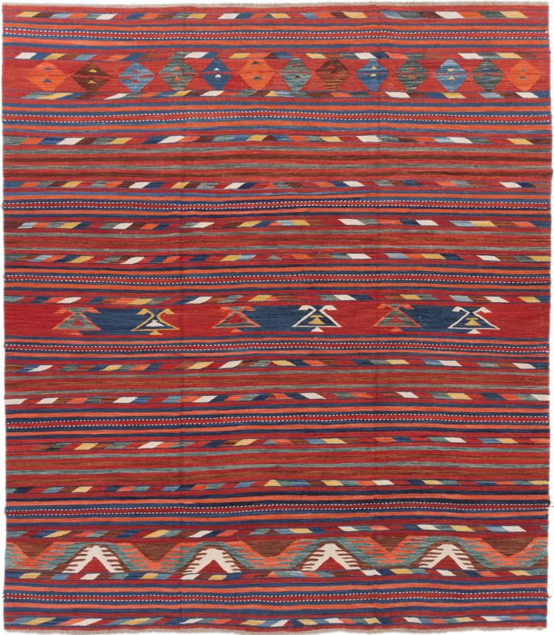 Tapete afegão Kilim Afegão Heritage 299x256 299x256, Tapete persa Tecido à mão