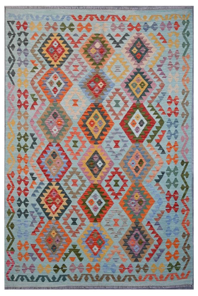 Afghan rug Kilim Afghan 8'3"x5'9" 8'3"x5'9", Persian Rug Woven by hand