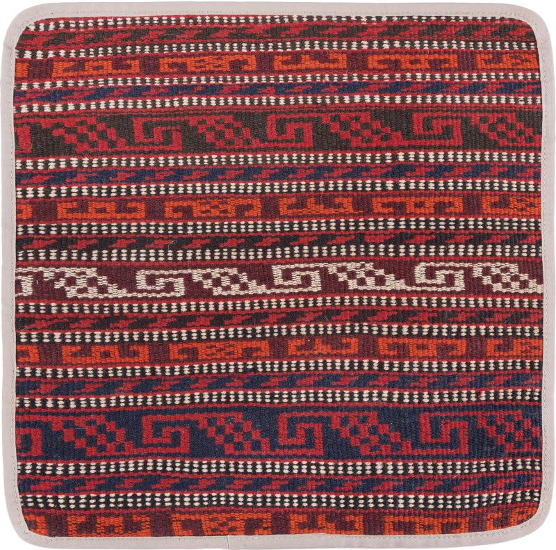 Afghan rug Kilim Afghan Cushion Cover 40x40 40x40, Persian Rug Knotted by hand