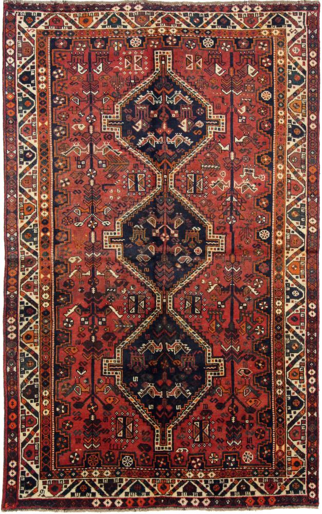 Persisk tæppe Shiraz 241x151 241x151, Persisk tæppe Knyttet i hånden