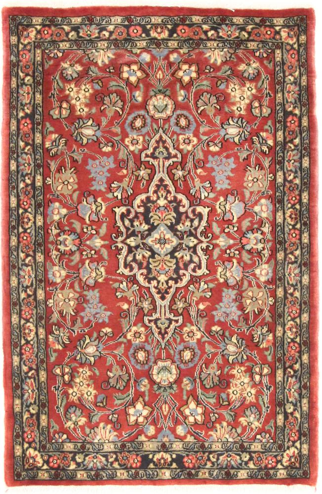 Tapete persa Ghom 126x83 126x83, Tapete persa Atado à mão