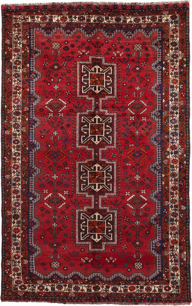 Persisk tæppe Shiraz 255x161 255x161, Persisk tæppe Knyttet i hånden