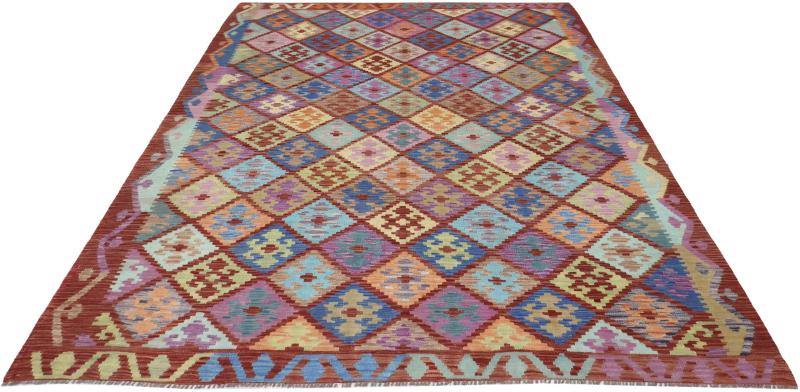 Tapis afghan Kilim Afghan 277x202 277x202, Tapis persan Tissé à la main