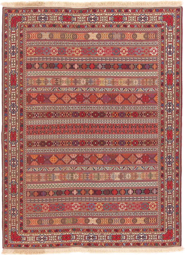 Perzisch tapijt Kilim Soozani 201x150 201x150, Perzisch tapijt Handgeweven