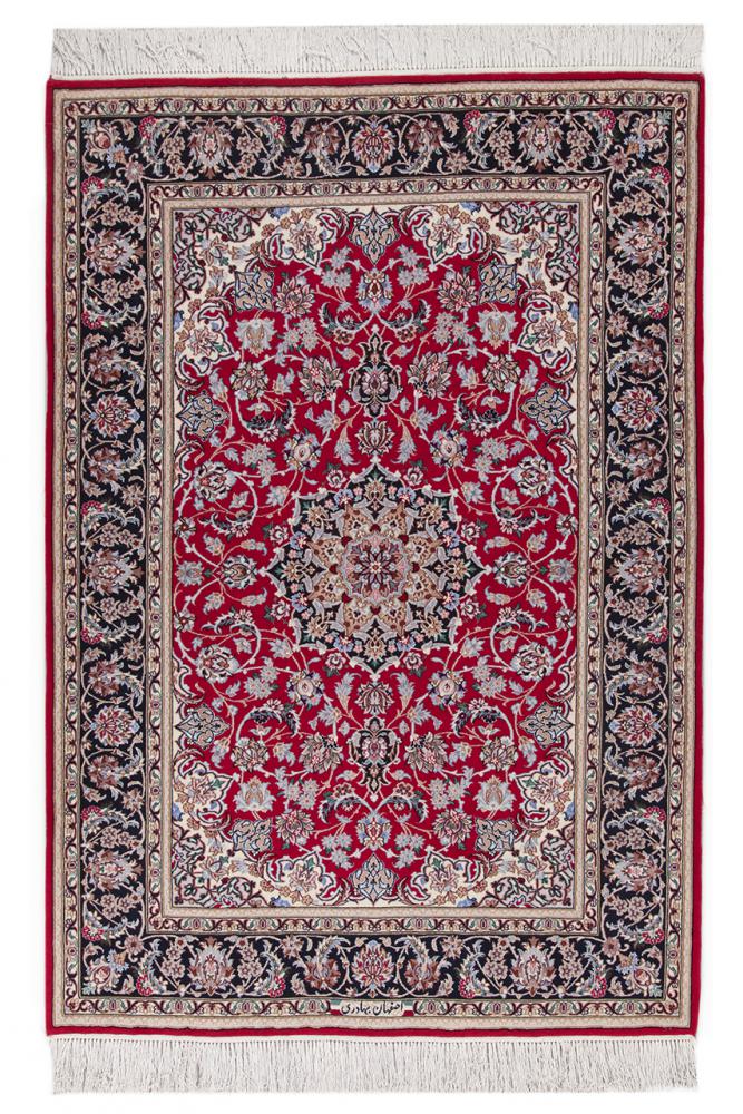 Tapete persa Isfahan Fio de Seda 162x111 162x111, Tapete persa Atado à mão