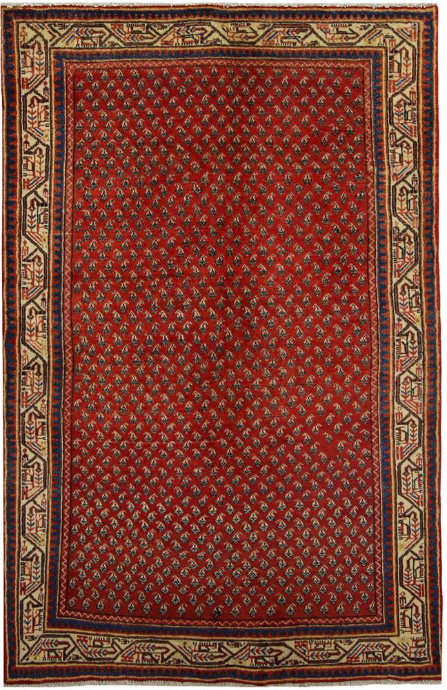 Persisk tæppe Sarough Mir Boteh 201x136 201x136, Persisk tæppe Knyttet i hånden