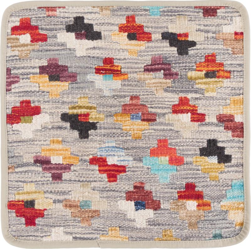 Afghan rug Kilim Afghan Cushion Cover 40x40 40x40, Persian Rug Knotted by hand