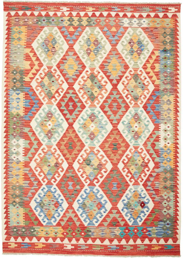 Tapis afghan Kilim  Afghan 249x175 249x175, Tapis persan Tissé à la main