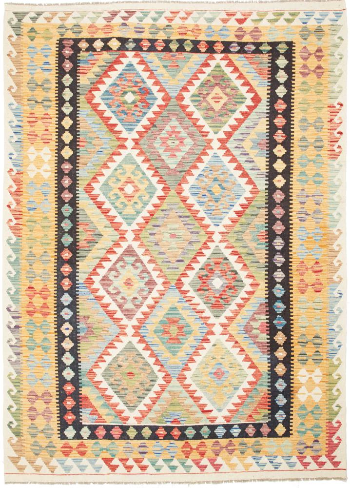 Tapis afghan Kilim  Afghan 236x169 236x169, Tapis persan Tissé à la main