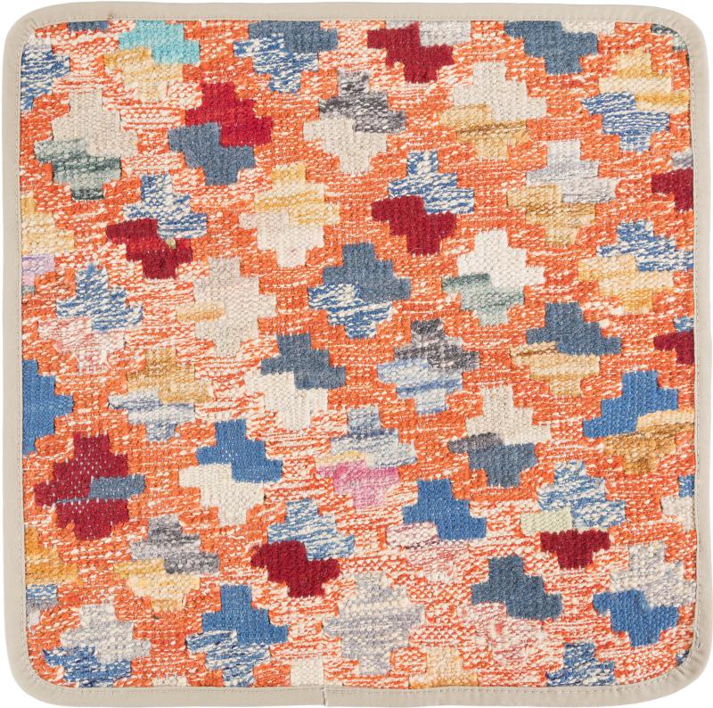 Afghanischer Teppich Kelim Afghan Kissenbezug 40x40 40x40, Perserteppich Handgeknüpft