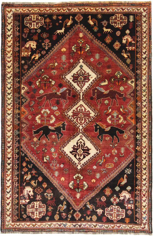 Persisk tæppe Ghashghai 260x170 260x170, Persisk tæppe Knyttet i hånden