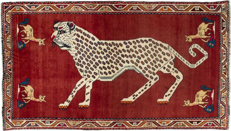 Persian Rug Persian Gabbeh Old 209x117 209x117, Persian Rug Knotted by hand