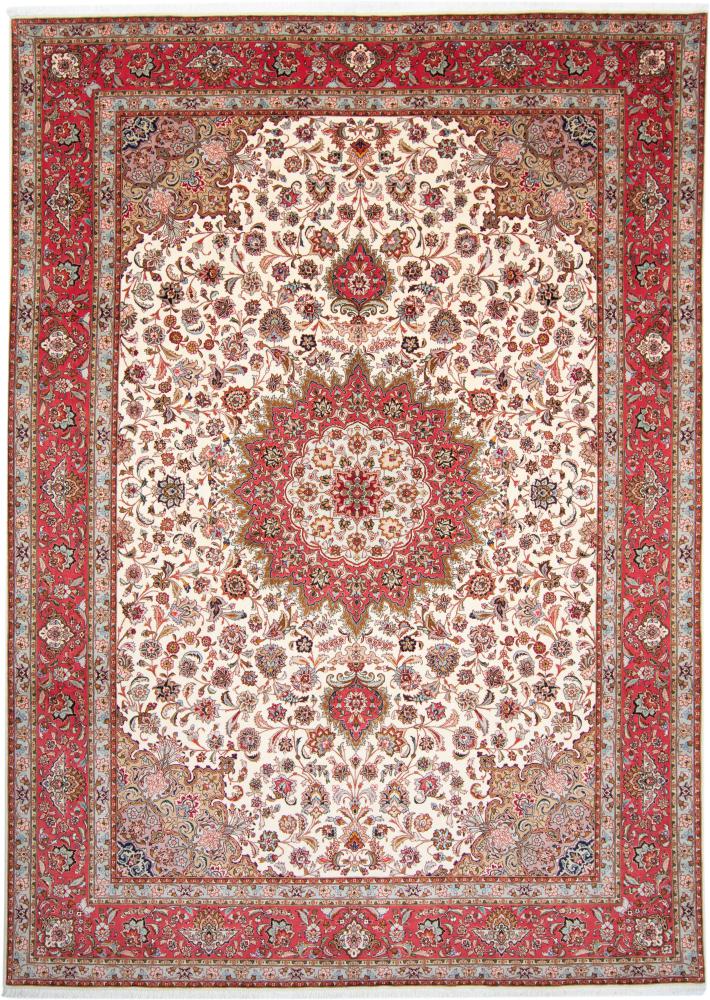 Tapete persa Tabriz 50Raj 355x256 355x256, Tapete persa Atado à mão